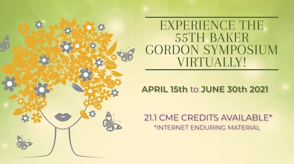 Baker Gordon Symposium logo and dates for virtual CME event